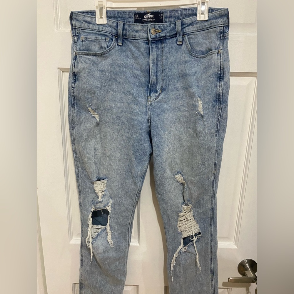 Worn twice hollister mom jeans